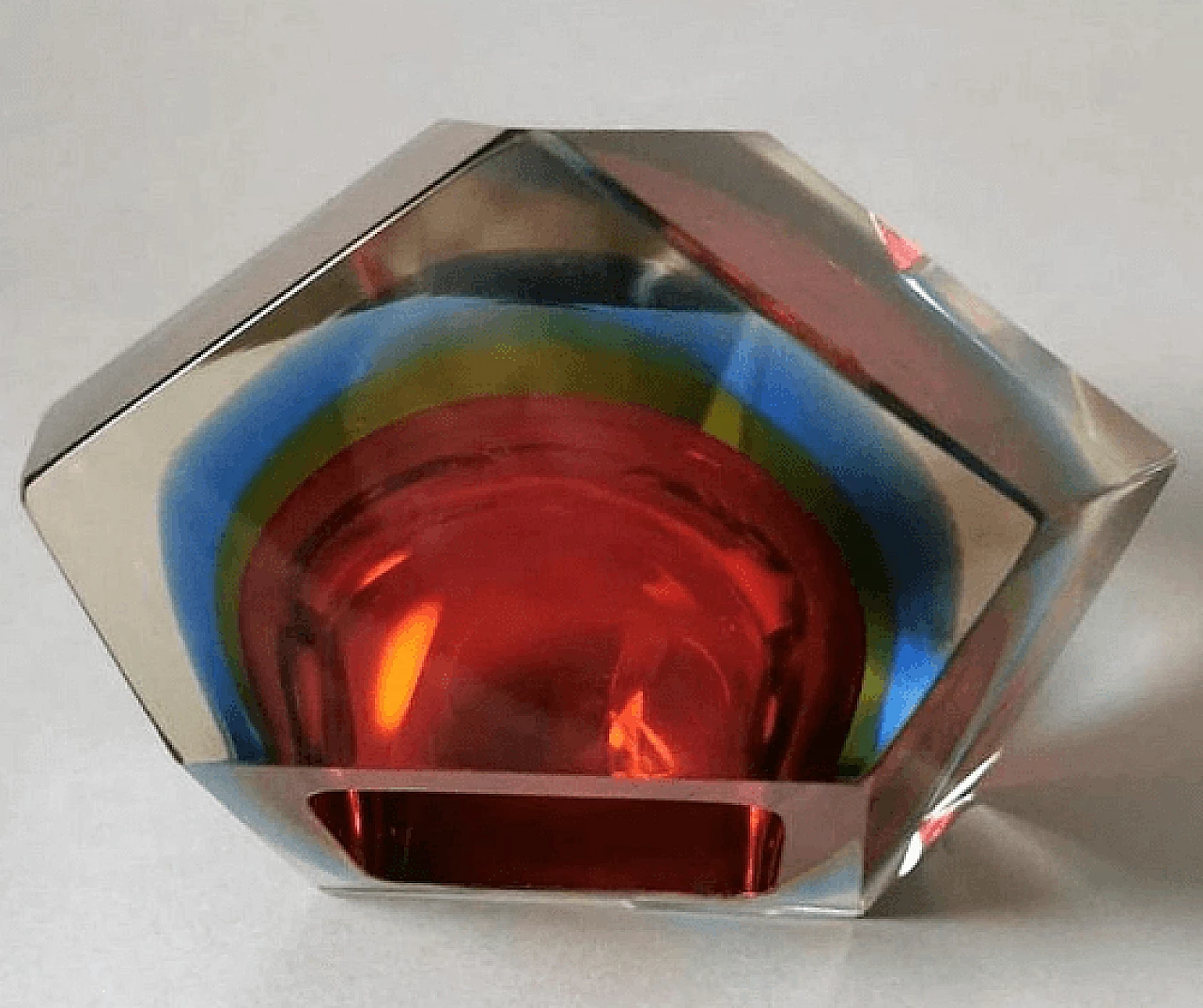 Murano glass ashtray in the style of Mandruzzato, 1960s 9