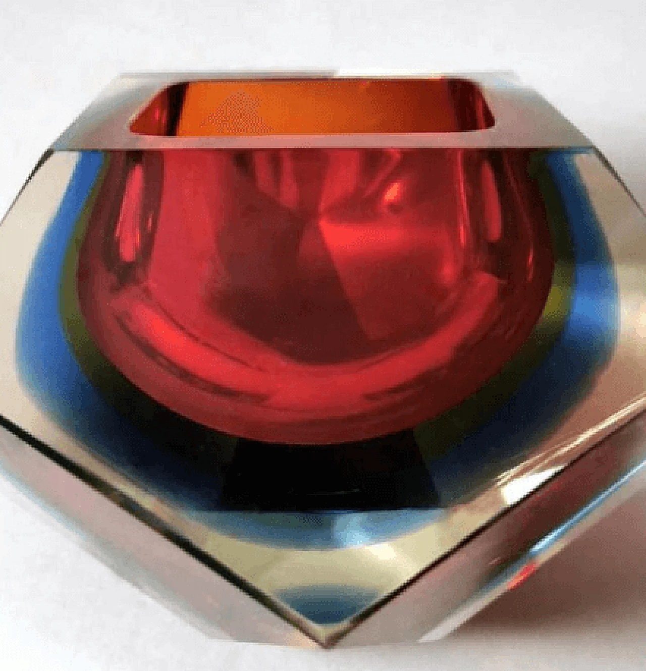 Murano glass ashtray in the style of Mandruzzato, 1960s 12