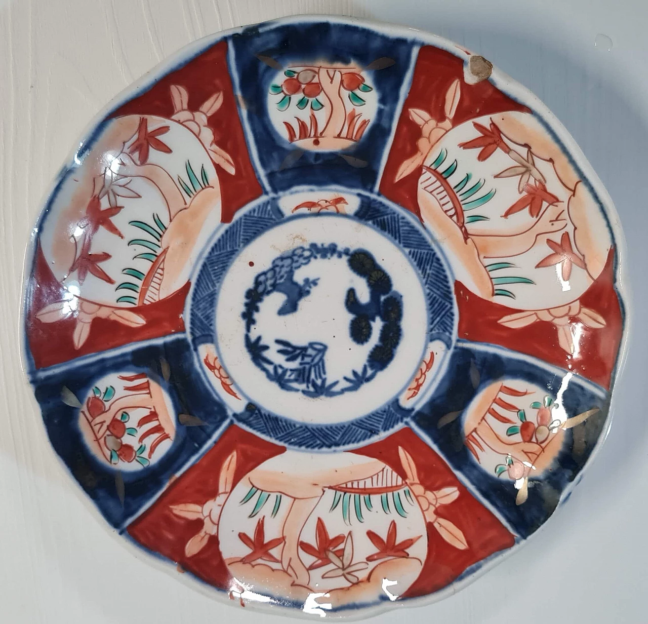 4 Piatti giapponesi in porcellana Imari, '800 3