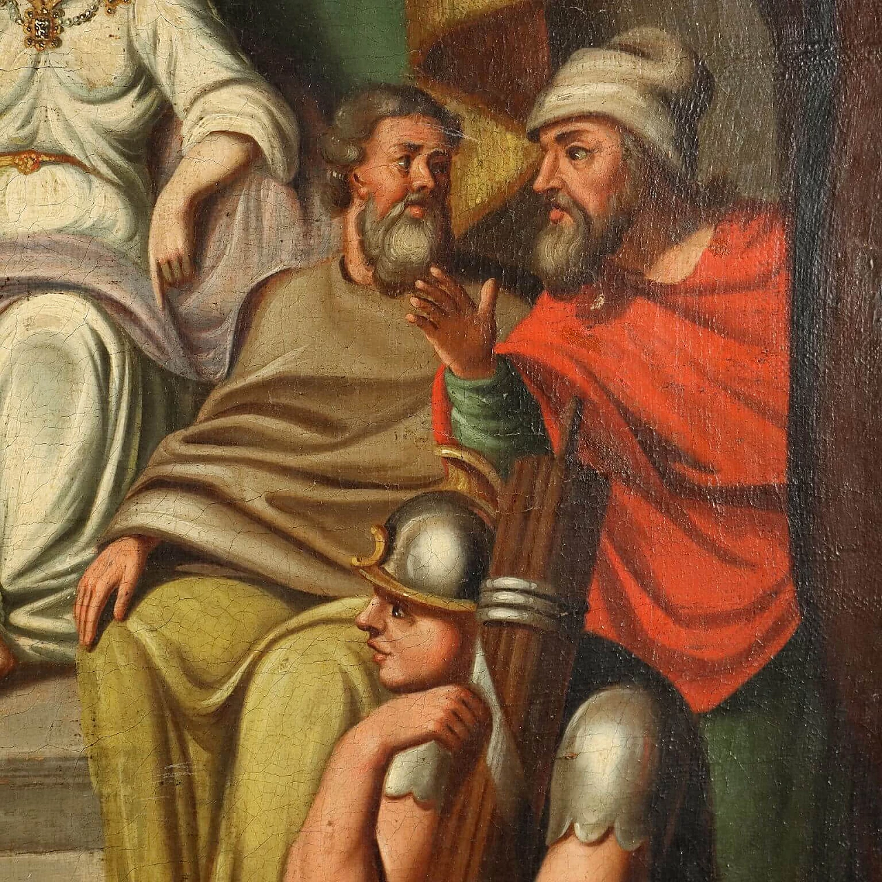 Caratacus in front of Emperor Claudius, oil painting on canvas, 18th century 5