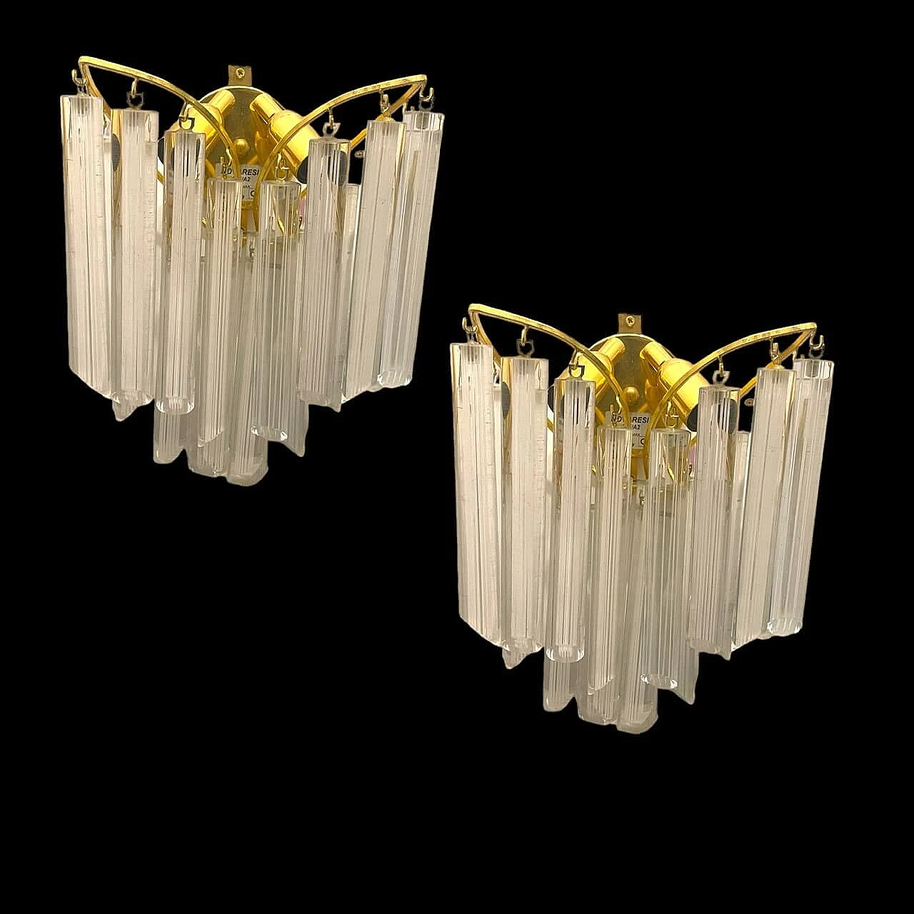 Pair of wall lights by Paolo Venini for Novaresi, 1980s 11