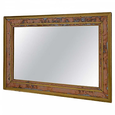 Brass wall mirror, 1950s