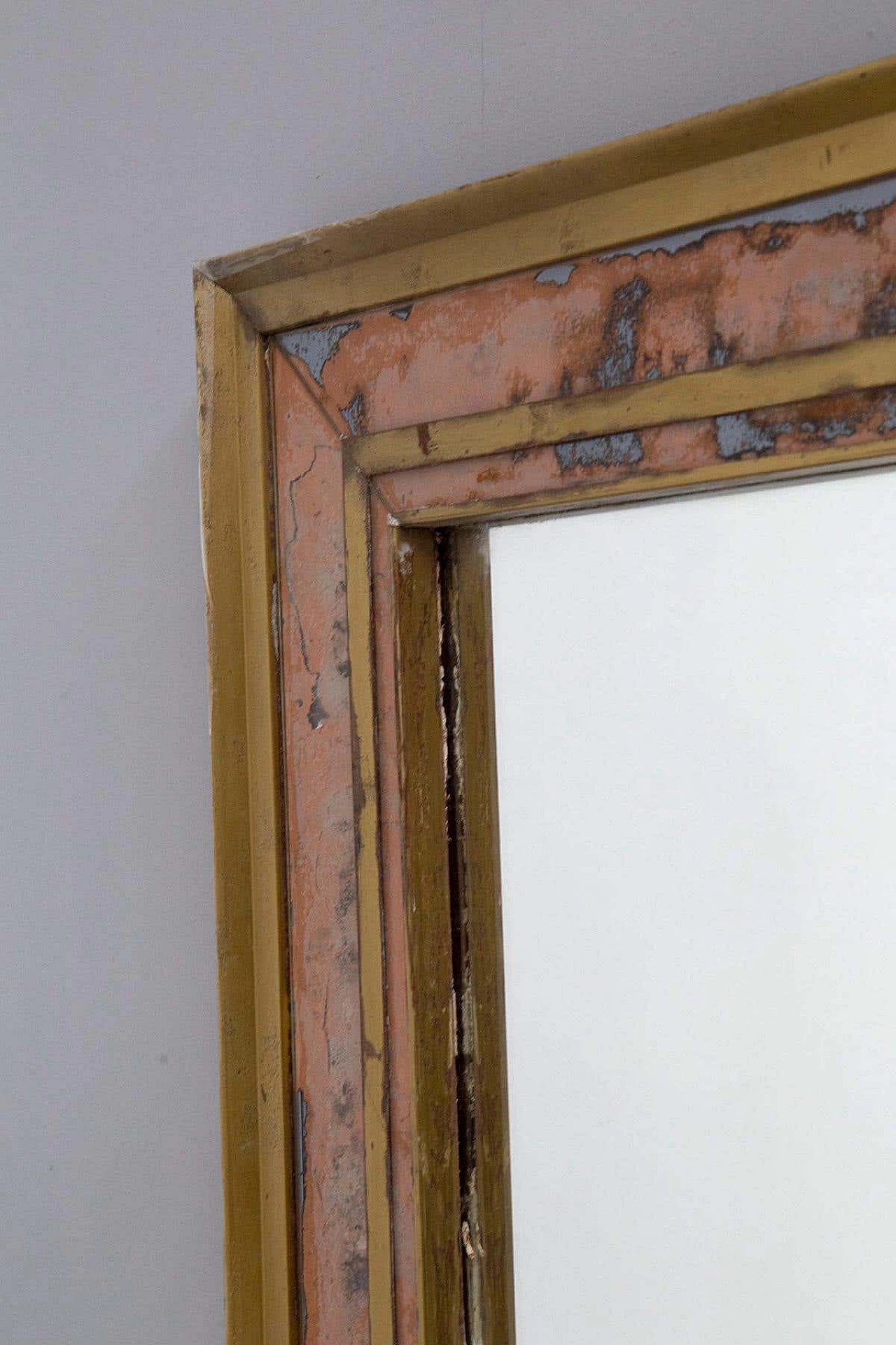 Specchio da parete in ottone, anni '50 7