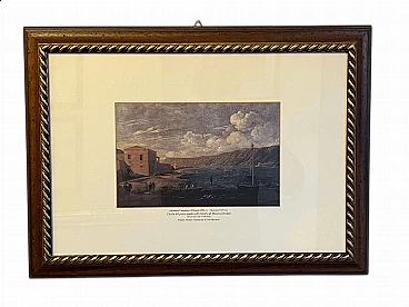 Strait of Messina, reproduction of Abraham Casembrot, color print, 1950s