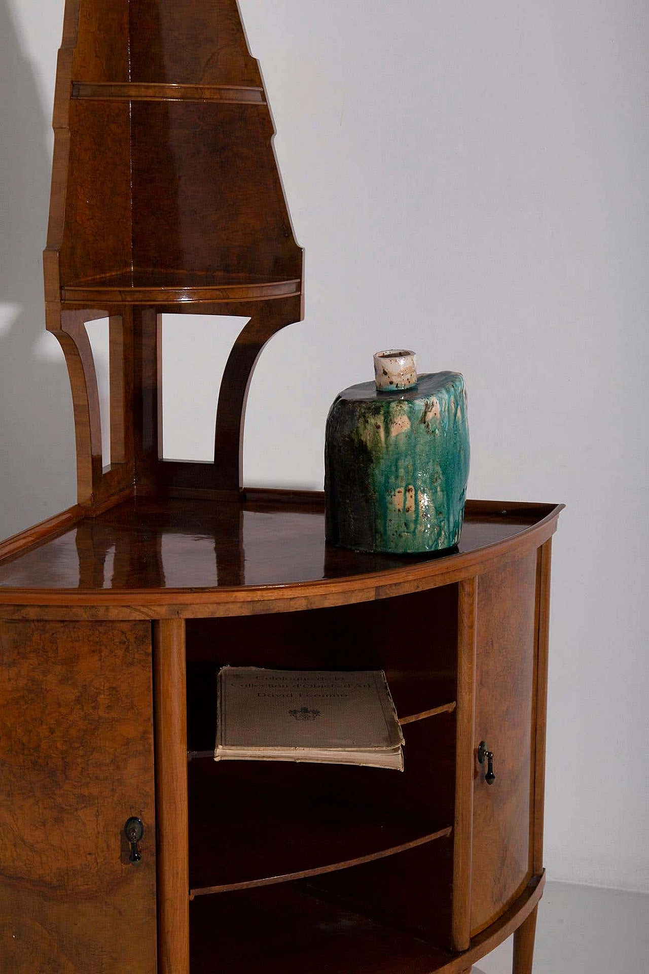 Corner sideboard in briarwood by Gio Ponti, 1950s 7