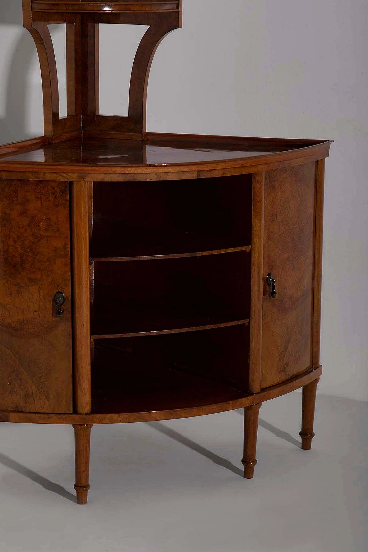 Corner sideboard in briarwood by Gio Ponti, 1950s 14