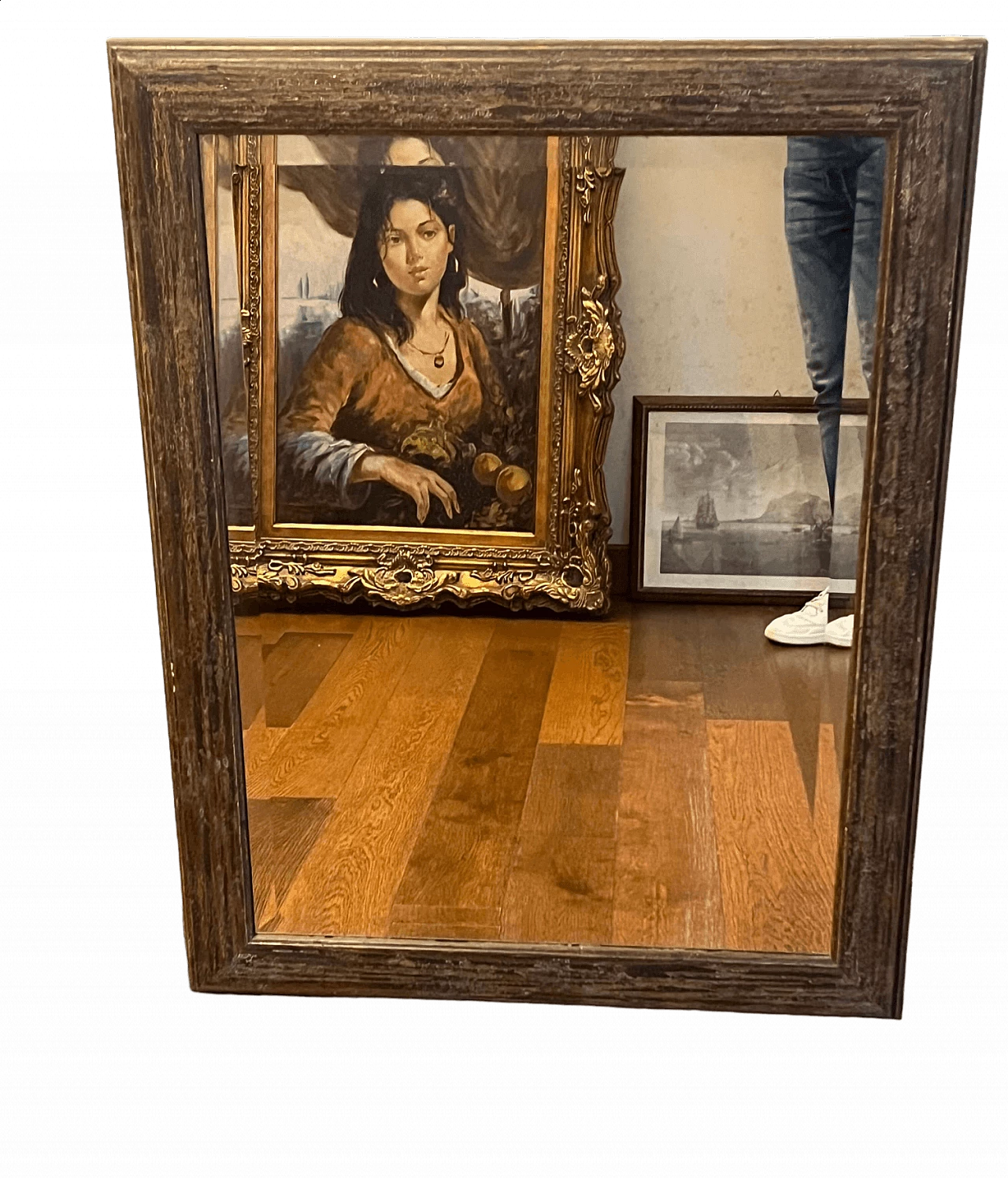 Wood mirror, early 20th century 6