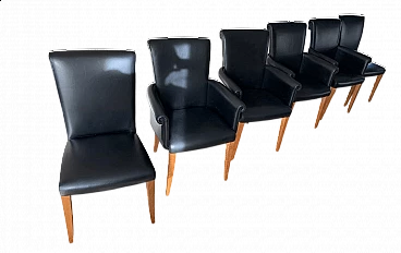 6 Vittoria chairs by Poltrona Frau