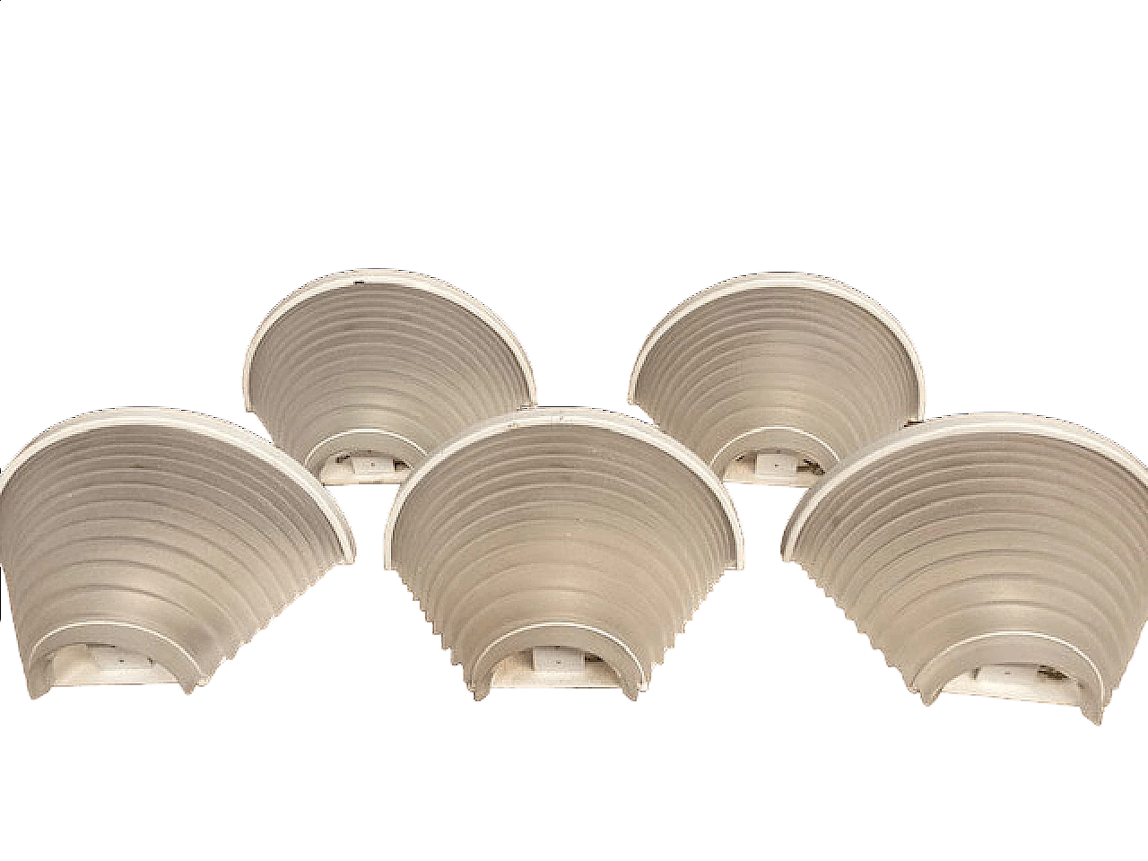5 Egisto 28 wall lights by Angelo Mangiarotti for Artemide, 1970s 11