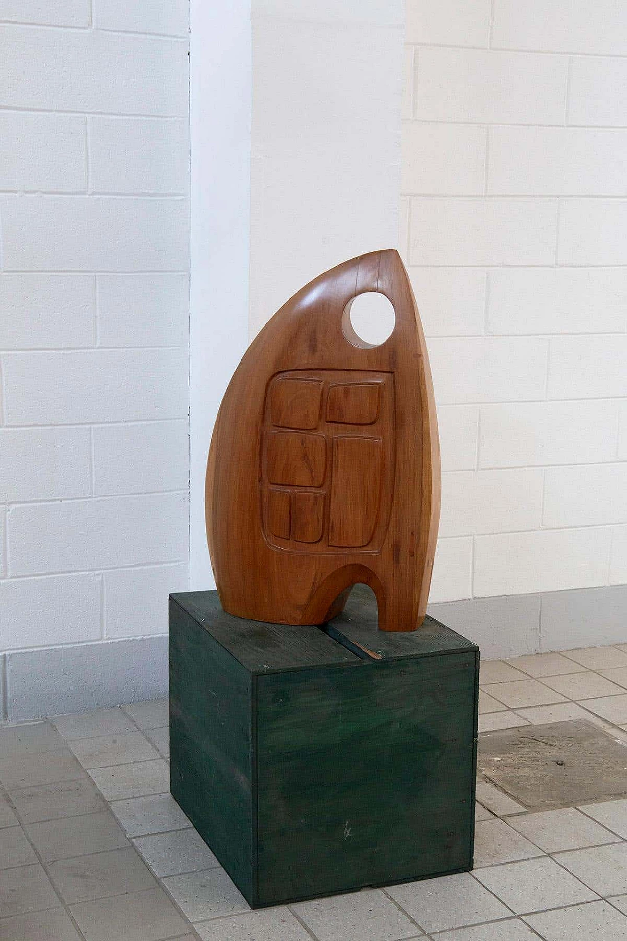 Elvio Becheroni, Construction with secret, wooden sculpture, 1980s 2