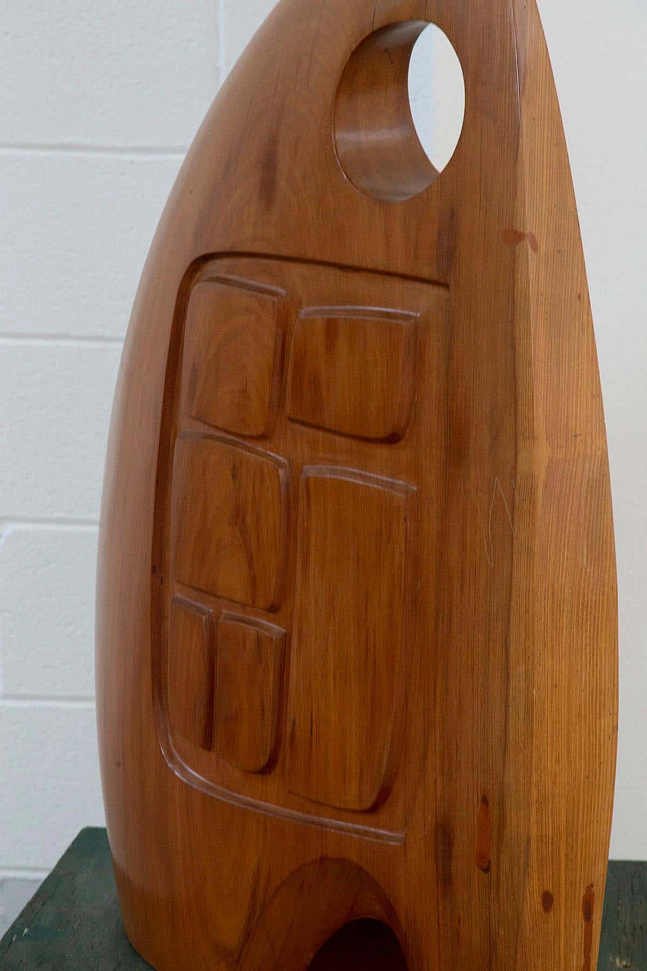 Elvio Becheroni, Costruzione con segreto, scultura lignea, anni '80 6