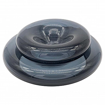 Pair of stackable vide poche in Murano glass, 1970s