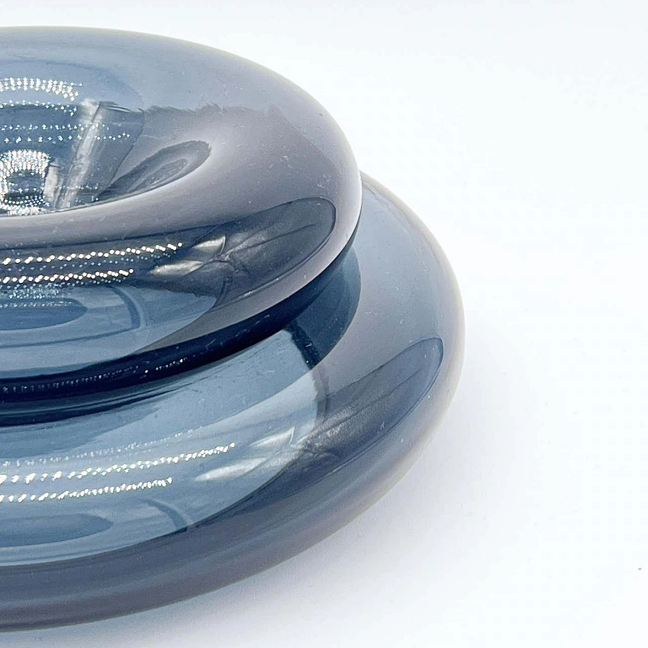 Coppia di vide poche impilabili in vetro di Murano, anni '70 3