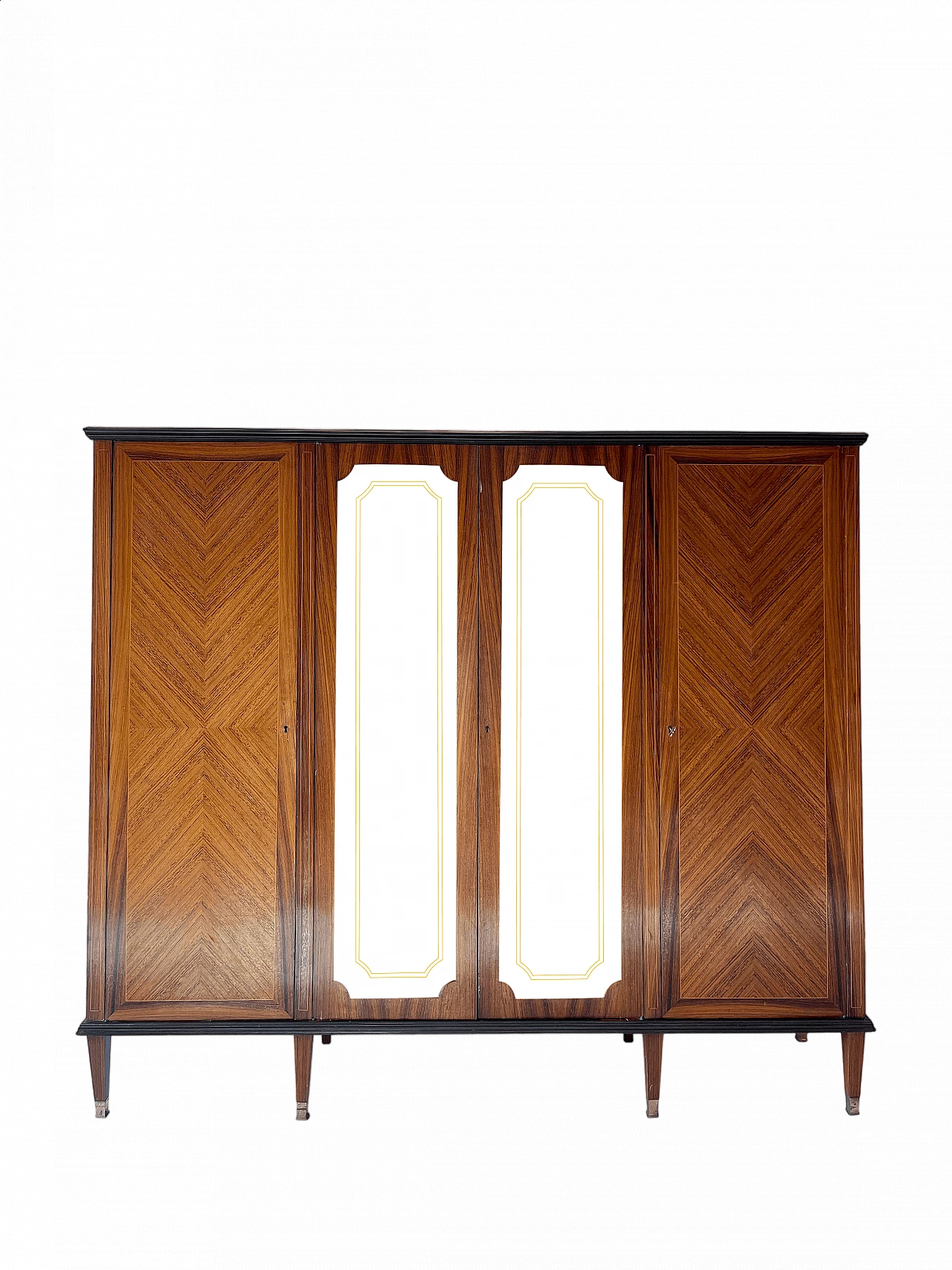 Venetian wood cabinet with showcase, 1960s 21