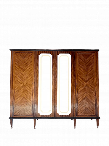 Venetian wood cabinet with showcase, 1960s