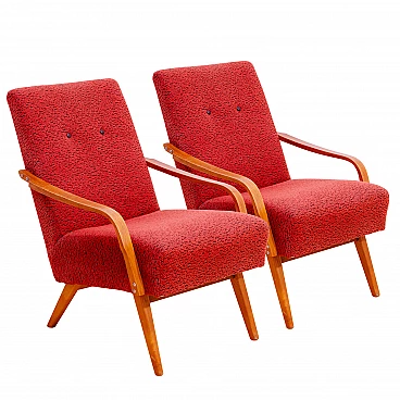 Pair of armchairs by Jaroslav Šmídek for Český Nábytek, 1960s