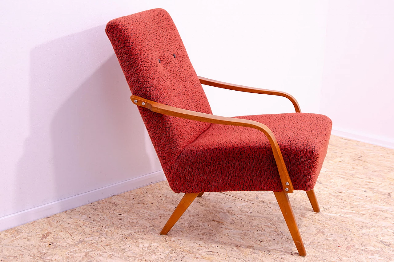 Pair of armchairs by Jaroslav Šmídek for Český Nábytek, 1960s 4