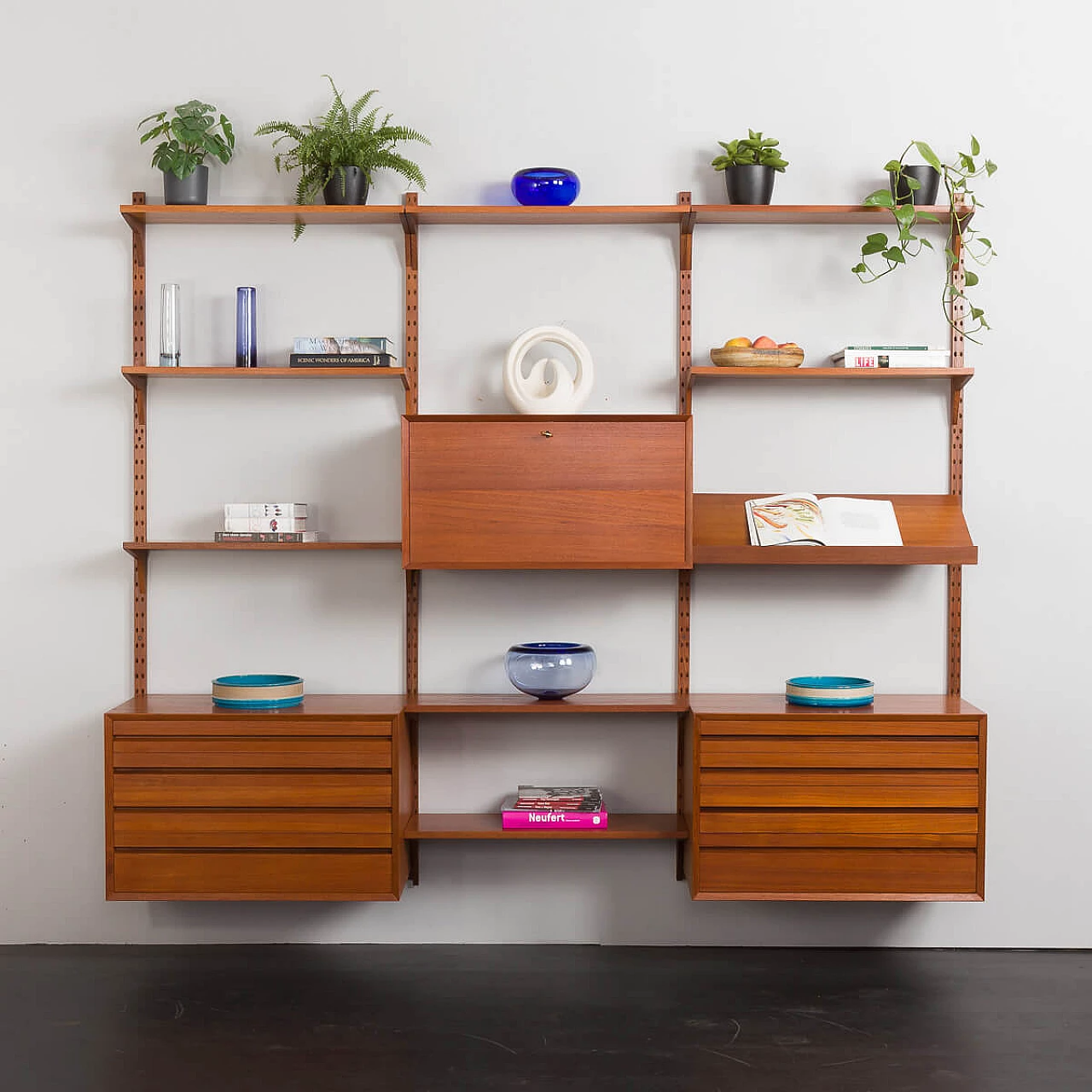 Teak storage wall by Poul Cadovius for Cado, 1960s 1