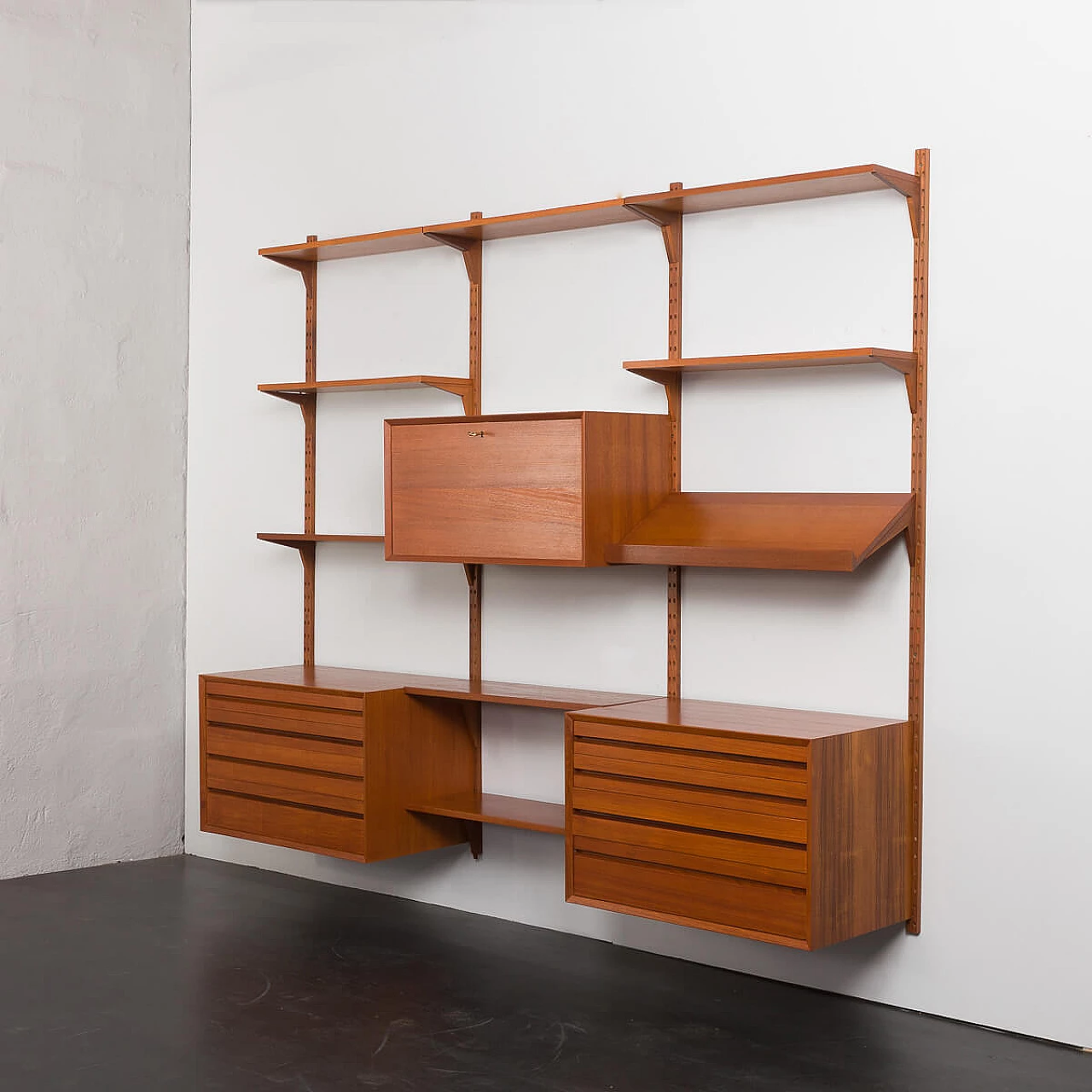 Teak storage wall by Poul Cadovius for Cado, 1960s 3