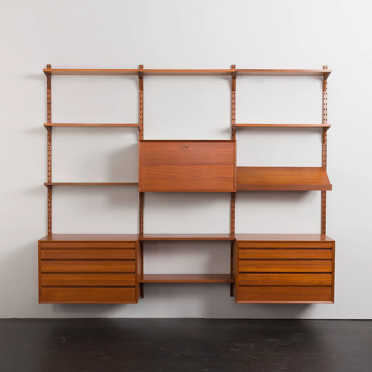 Teak storage wall by Poul Cadovius for Cado, 1960s 5