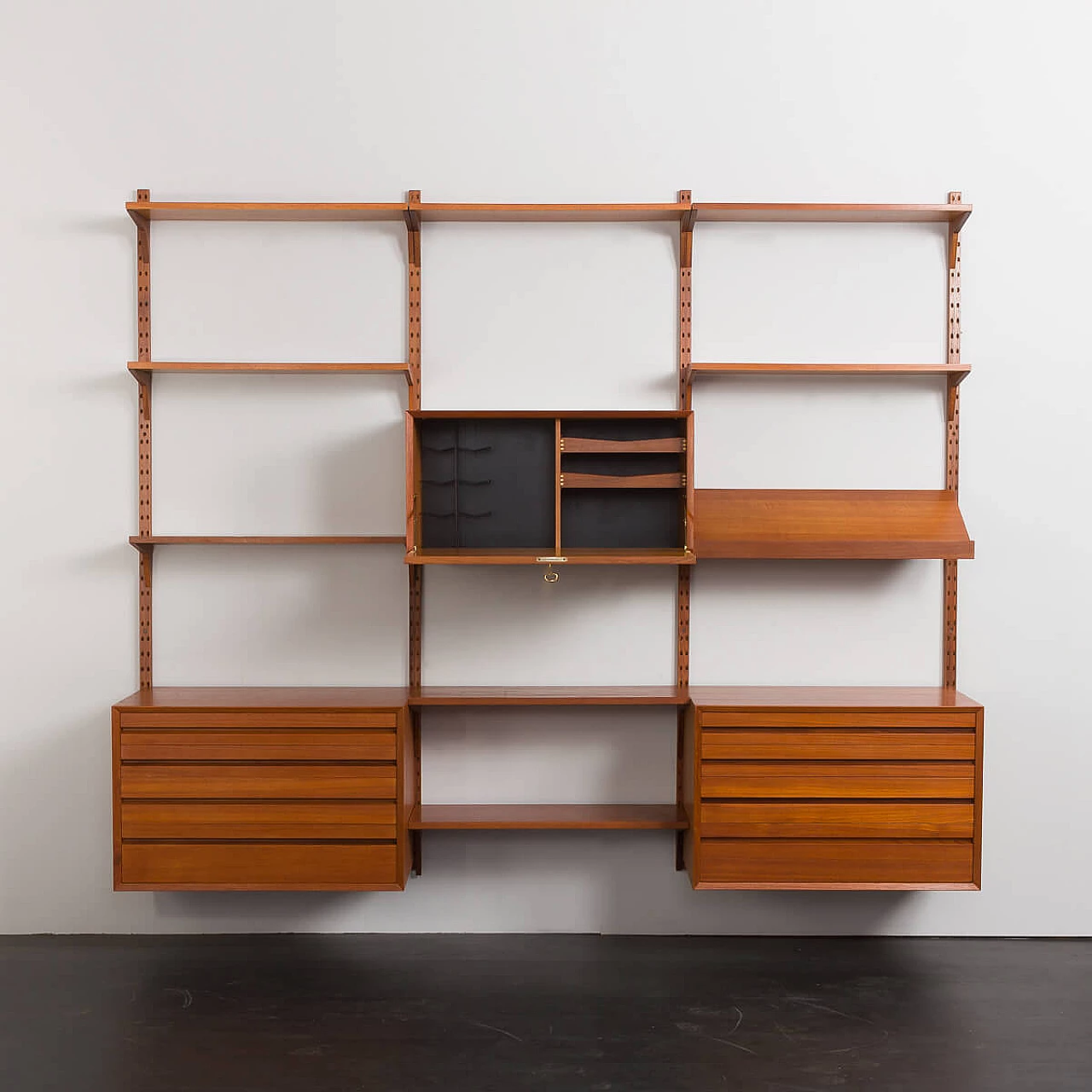 Teak storage wall by Poul Cadovius for Cado, 1960s 6