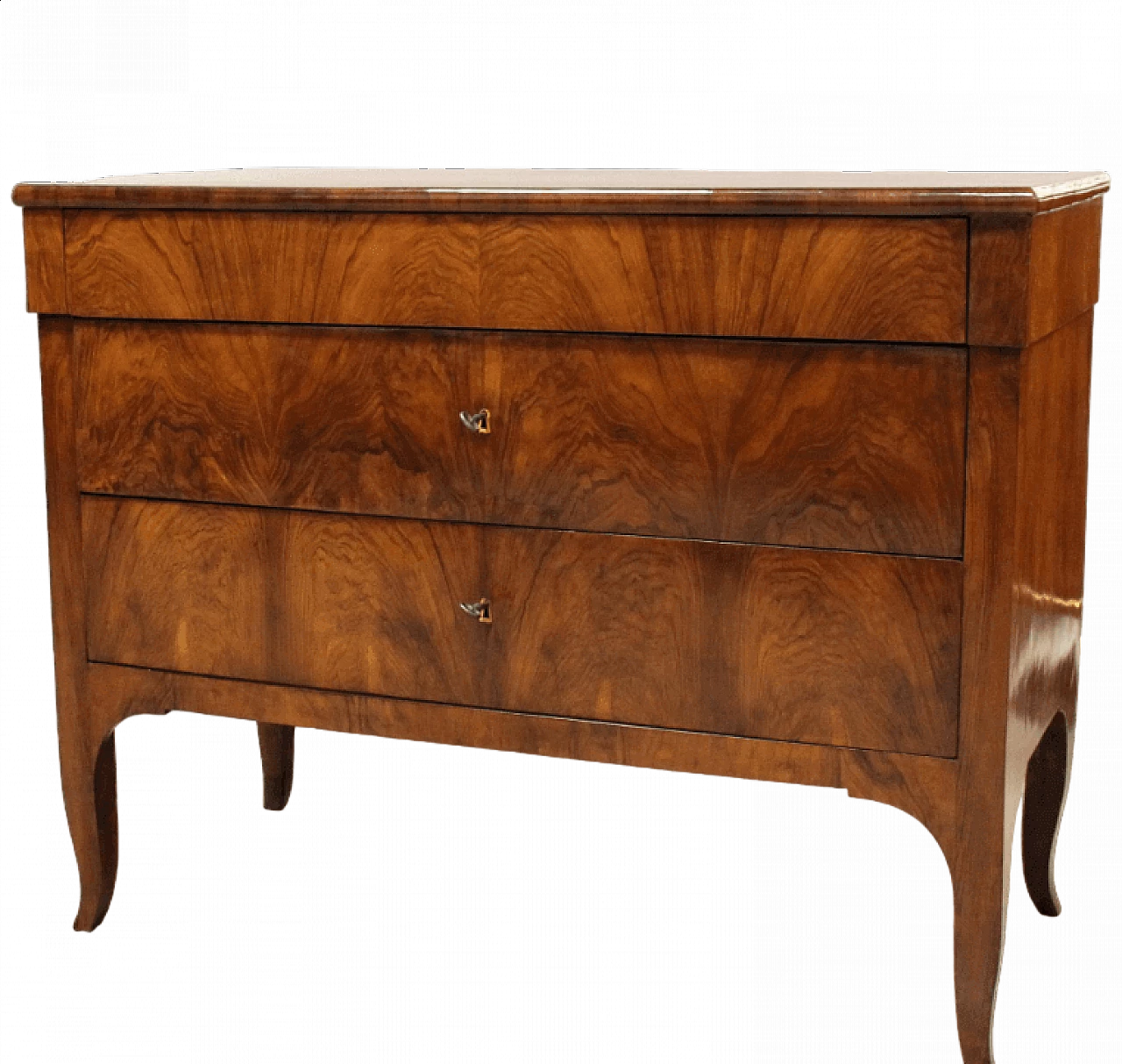Walnut Direttorio chest of drawers, late 18th century 11