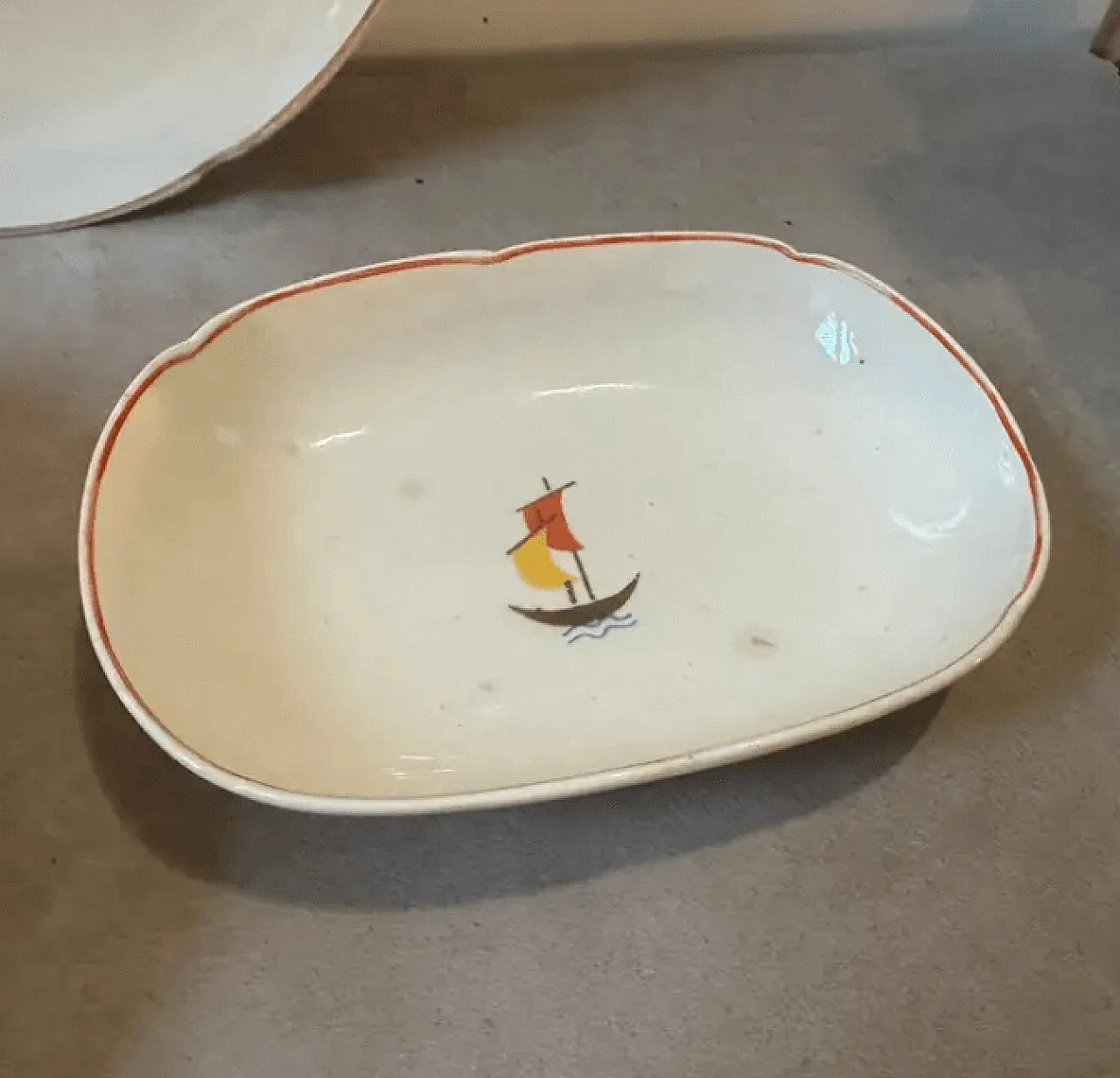 Servizio da torta in ceramica di Gio Ponti per S. C. Richard, anni '30 4