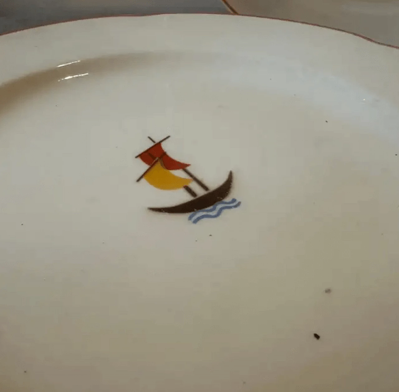 Servizio da torta in ceramica di Gio Ponti per S. C. Richard, anni '30 5