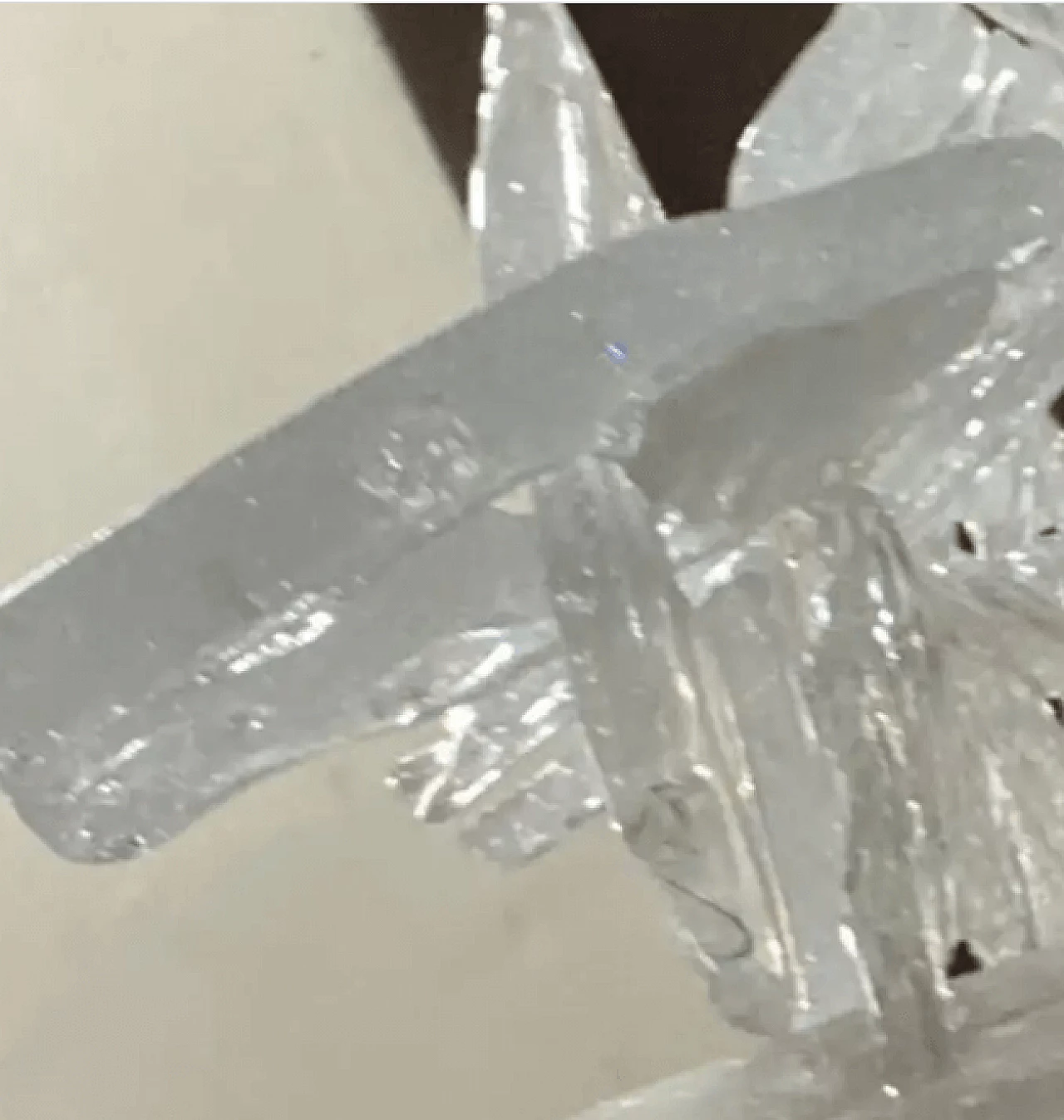 Frosted Murano glass chandelier by Mazzega, 1970s 5