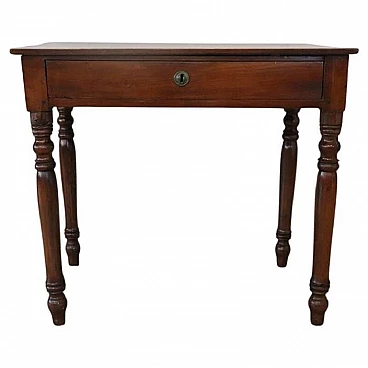 Louis Philippe writing desk in solid walnut, 19th century
