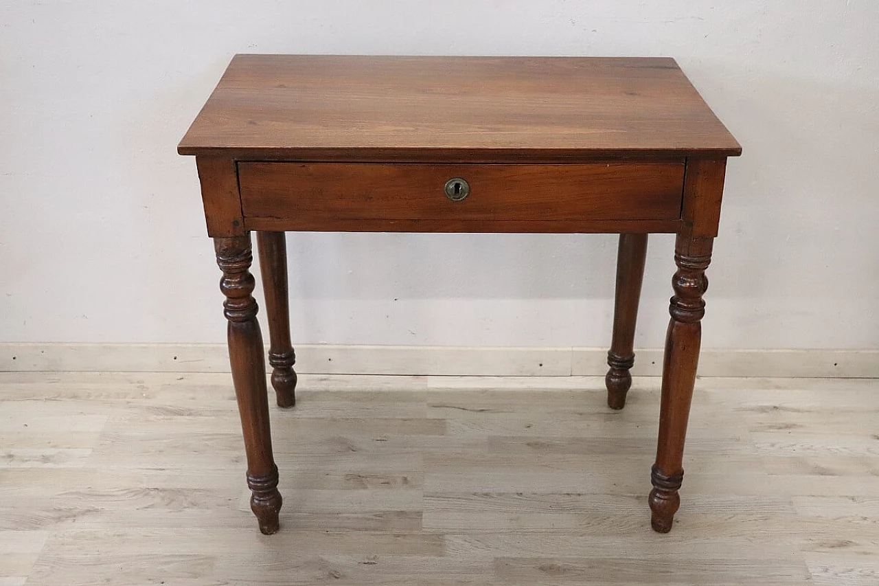 Louis Philippe writing desk in solid walnut, 19th century 2