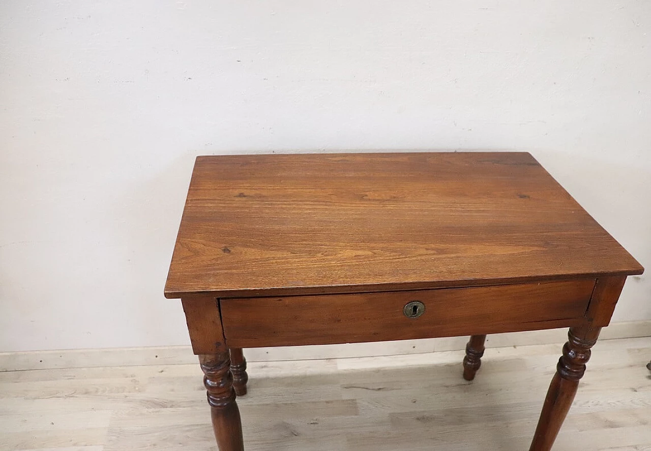 Louis Philippe writing desk in solid walnut, 19th century 6