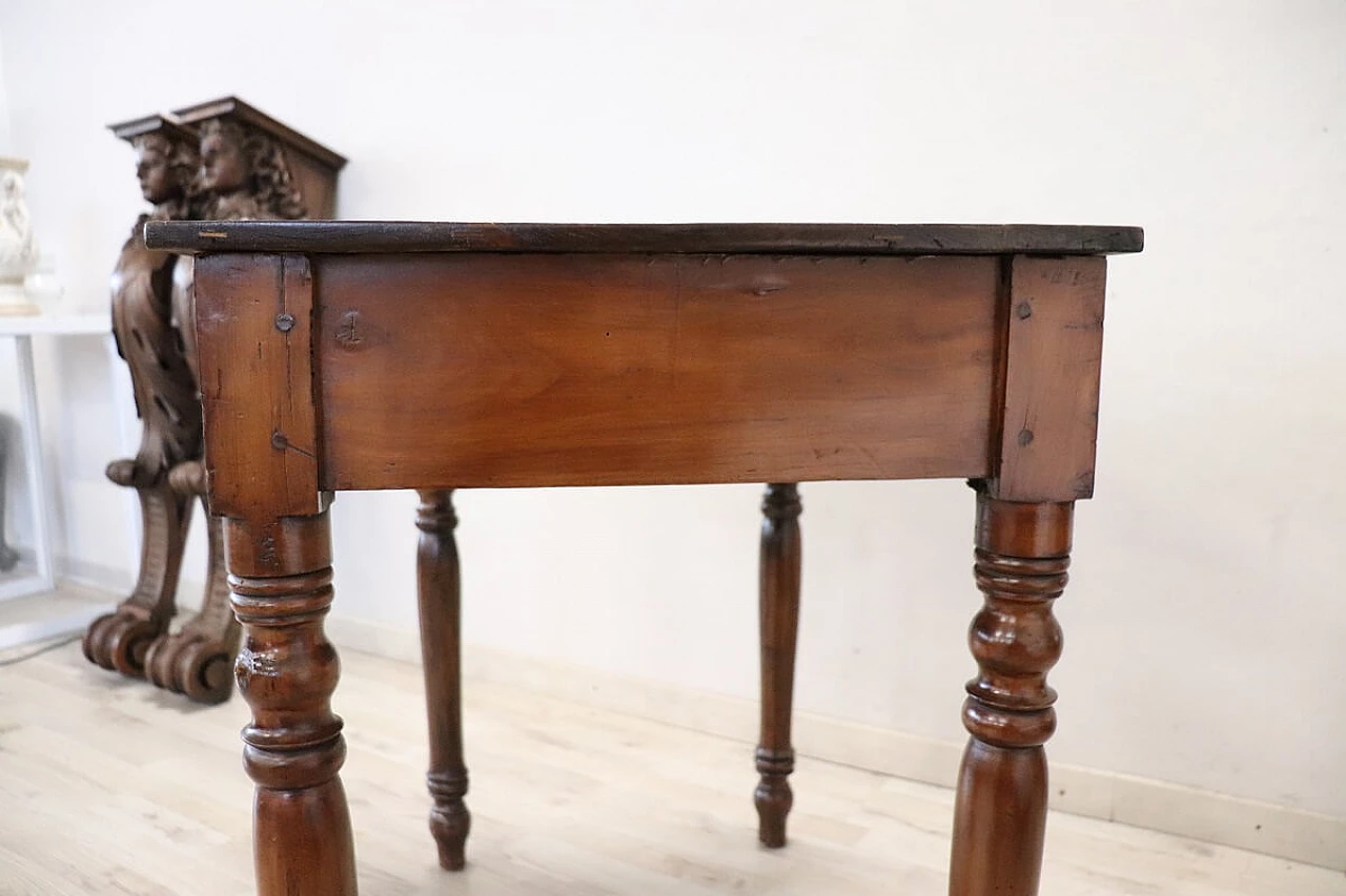 Louis Philippe writing desk in solid walnut, 19th century 9