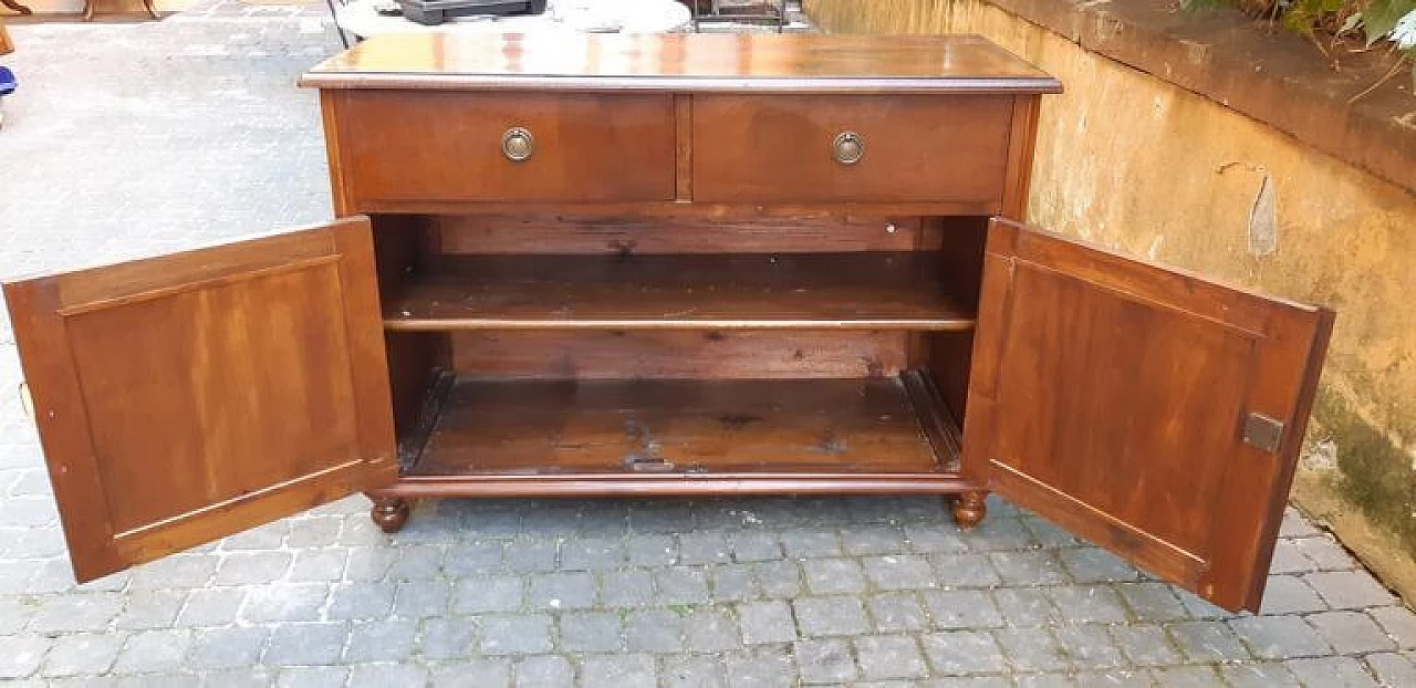 Credenza antica in noce e ciliegio, '800 1