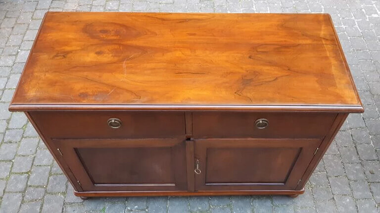 Walnut and cherry antique sideboard, 19th century 2