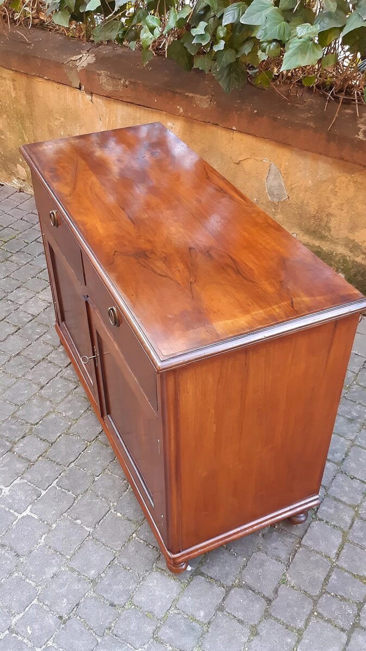 Credenza antica in noce e ciliegio, '800 3