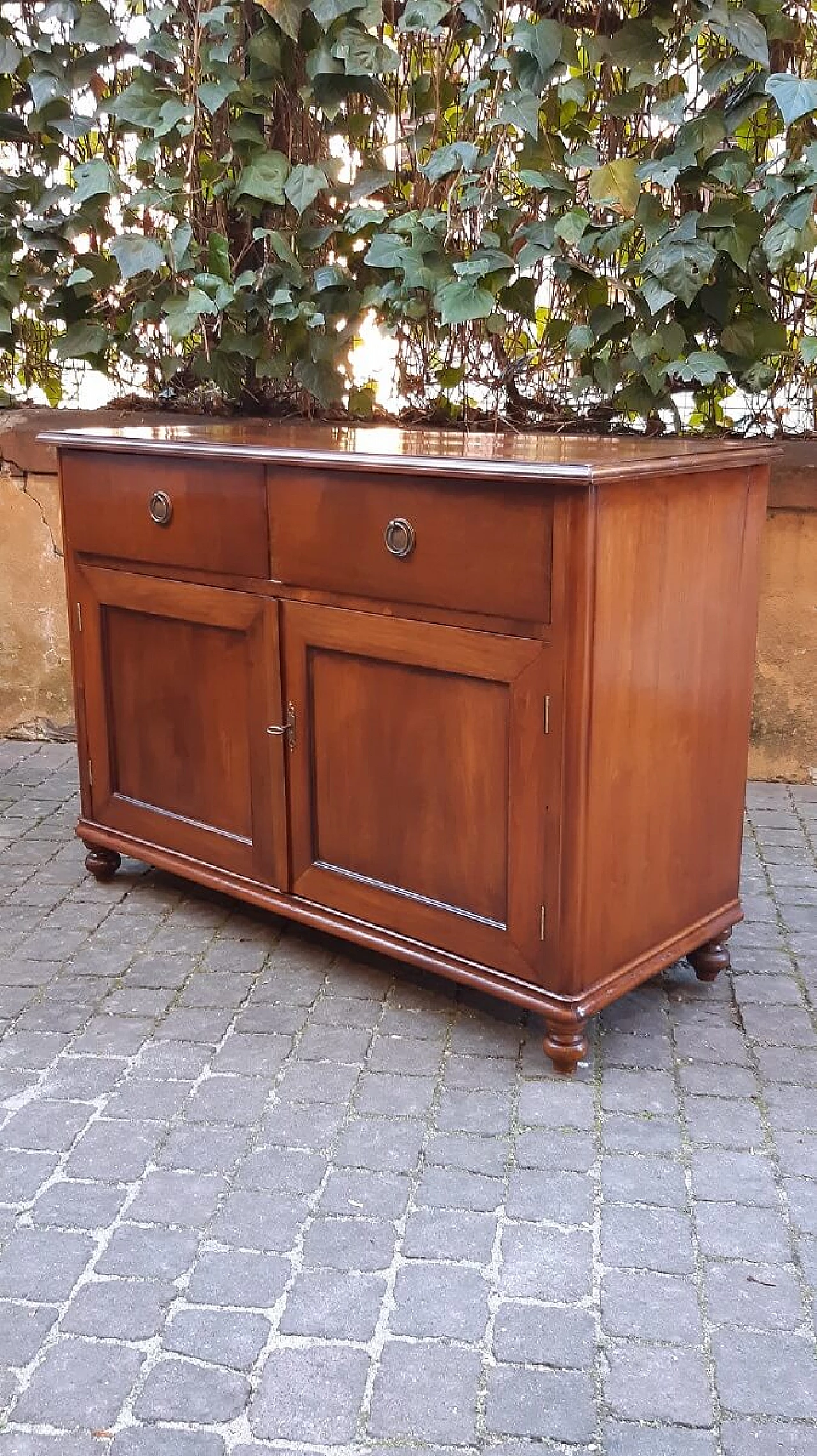 Credenza antica in noce e ciliegio, '800 4