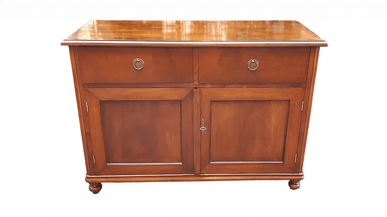 Walnut and cherry antique sideboard, 19th century 6