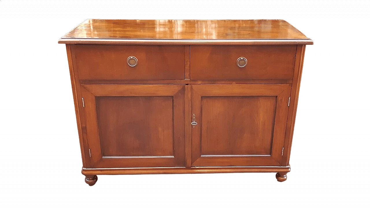 Credenza antica in noce e ciliegio, '800 6