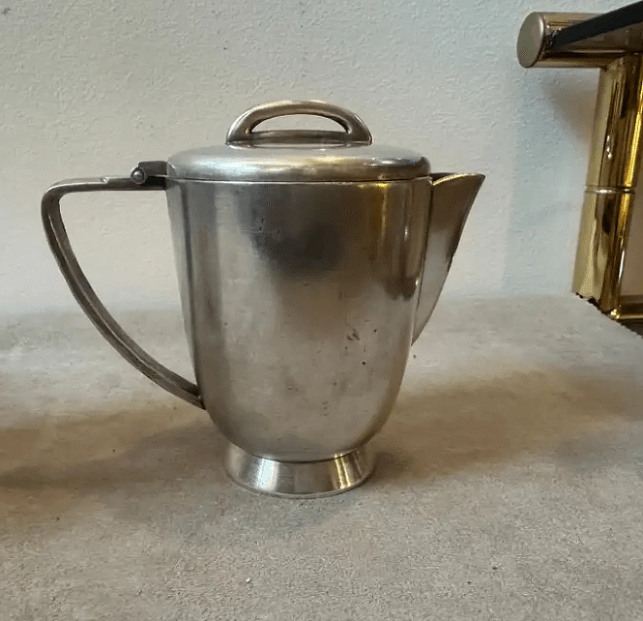 3 Alpaca teapots by Gio Ponti for Fratelli Calderoni, 1930s 7