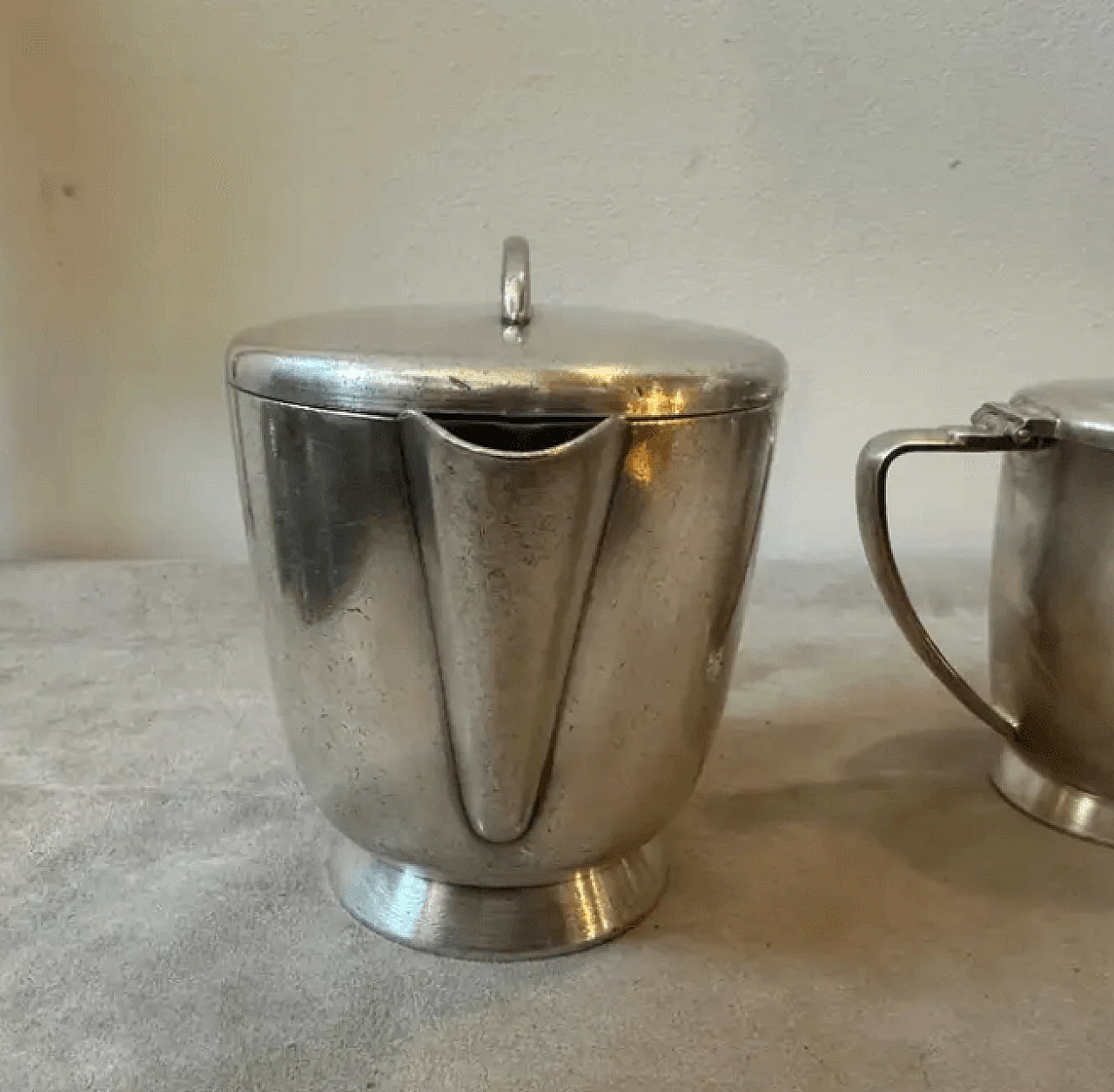 3 Alpaca teapots by Gio Ponti for Fratelli Calderoni, 1930s 8