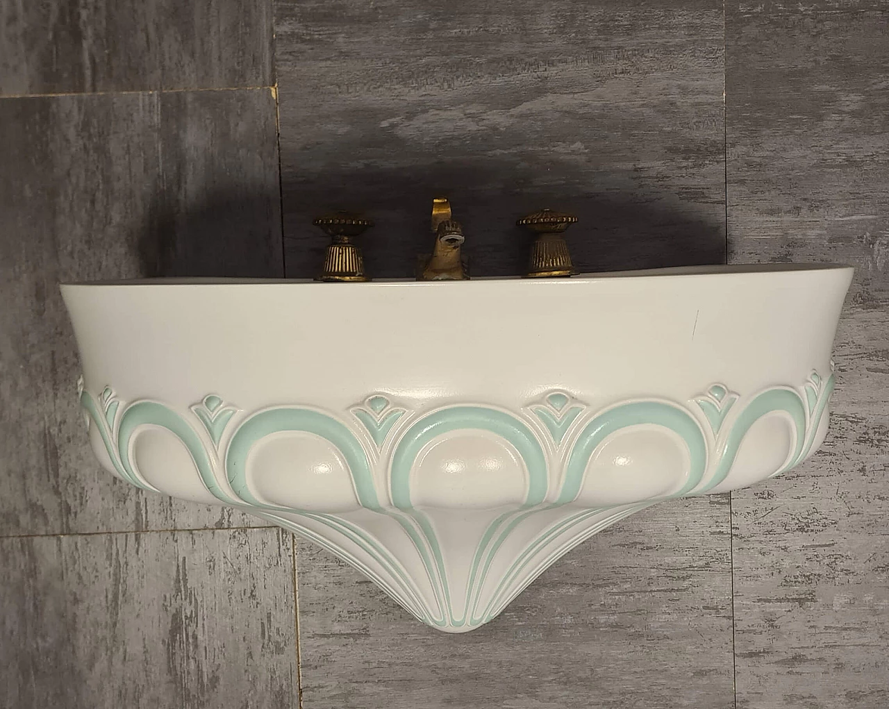 Tabor ceramic washbasin by Antonia Campi for SCI Laveno, 1960s 2