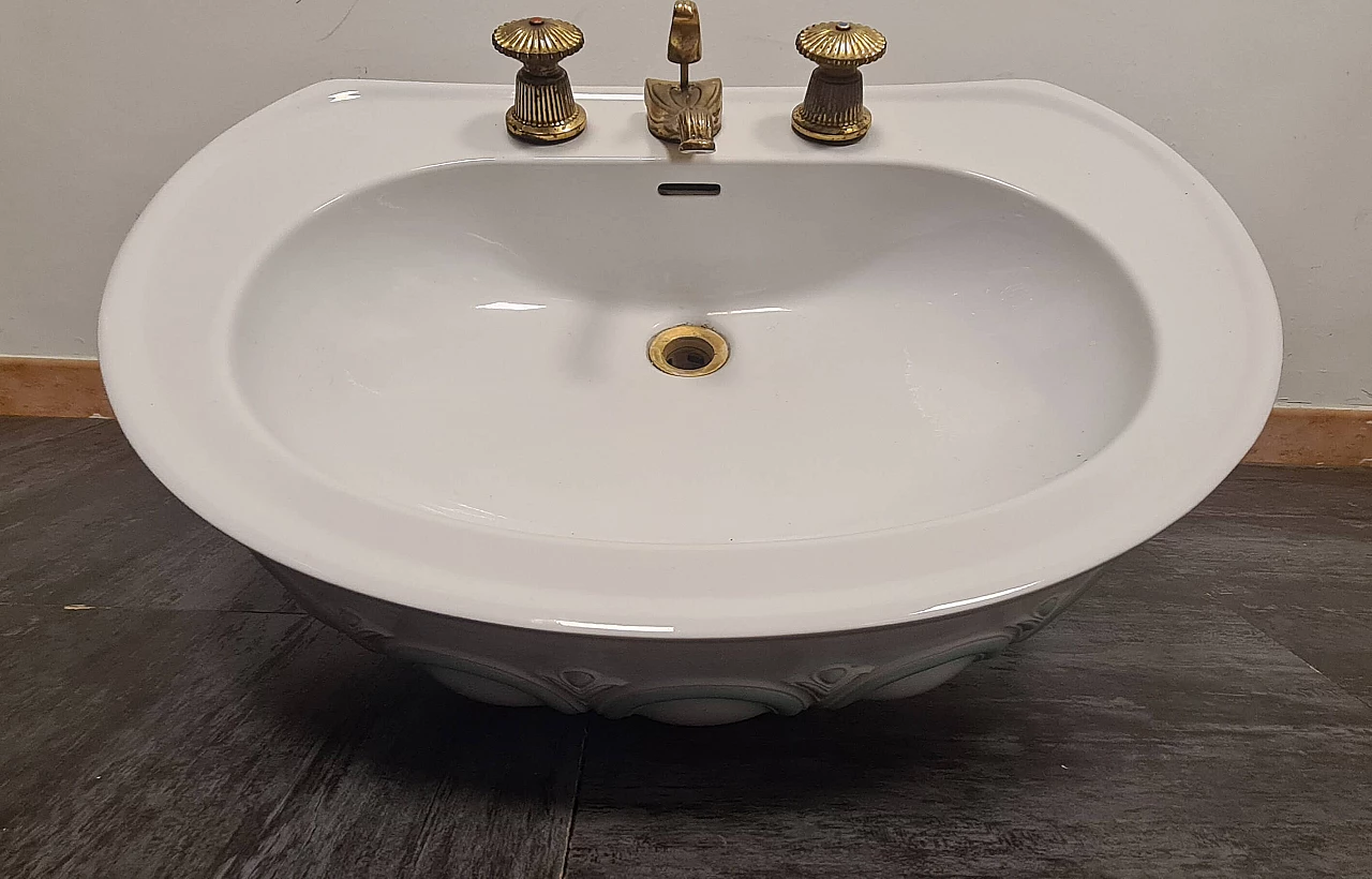 Tabor ceramic washbasin by Antonia Campi for SCI Laveno, 1960s 8