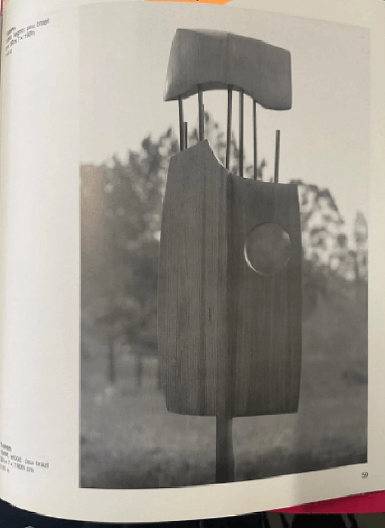 Elvio Becheroni, Totem, wood and iron sculpture, 1988 9