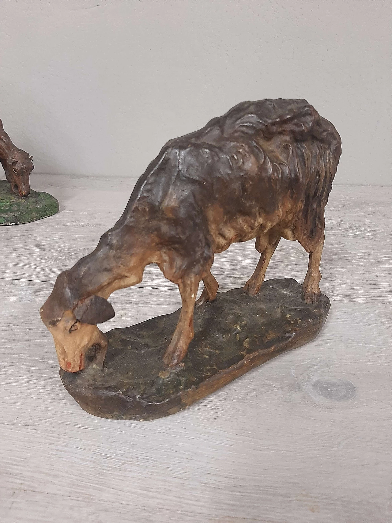 5 Nativity scene figurines in plaster and paper, late 19th century 4