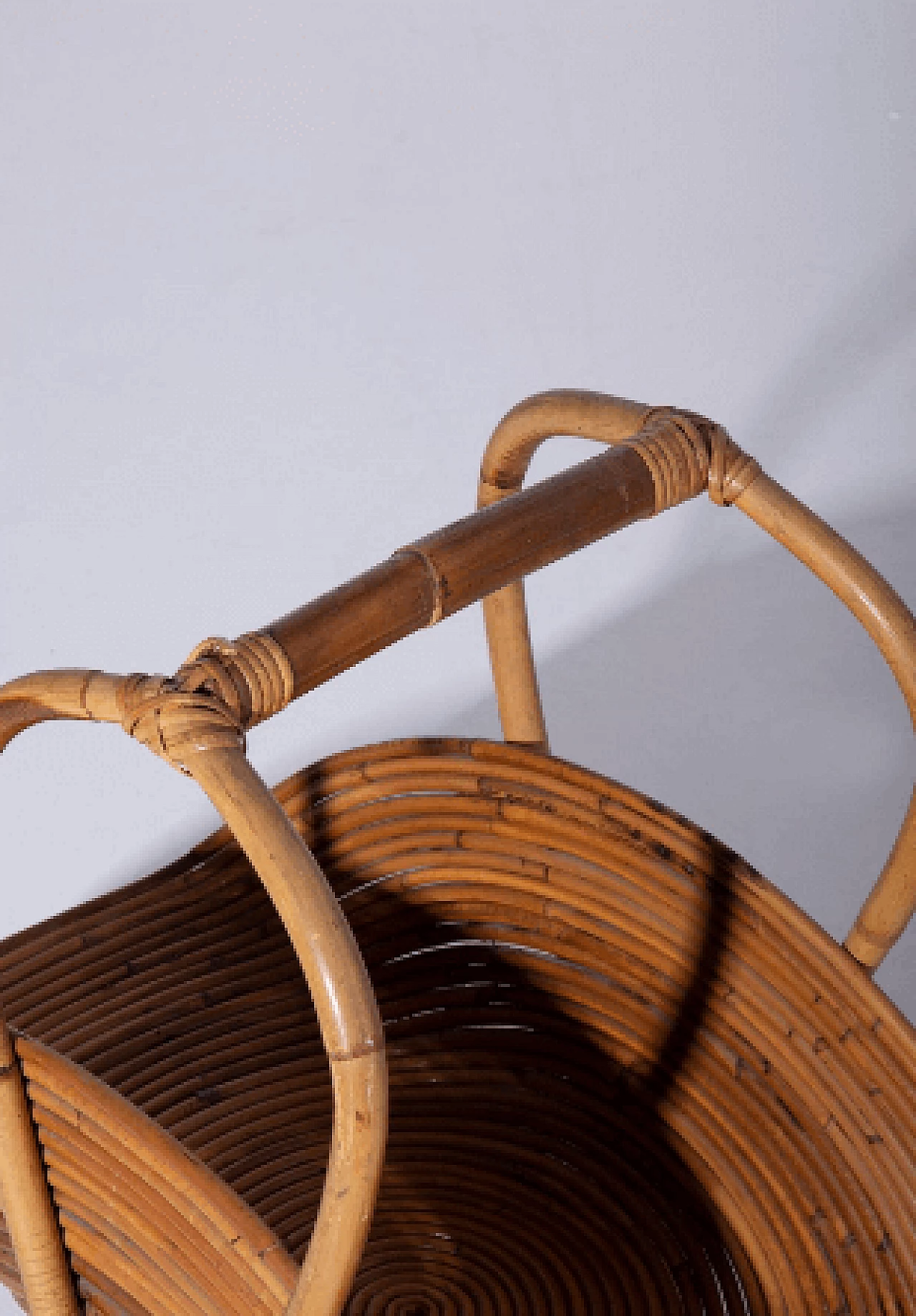 Bamboo magazine rack, 1950s 9