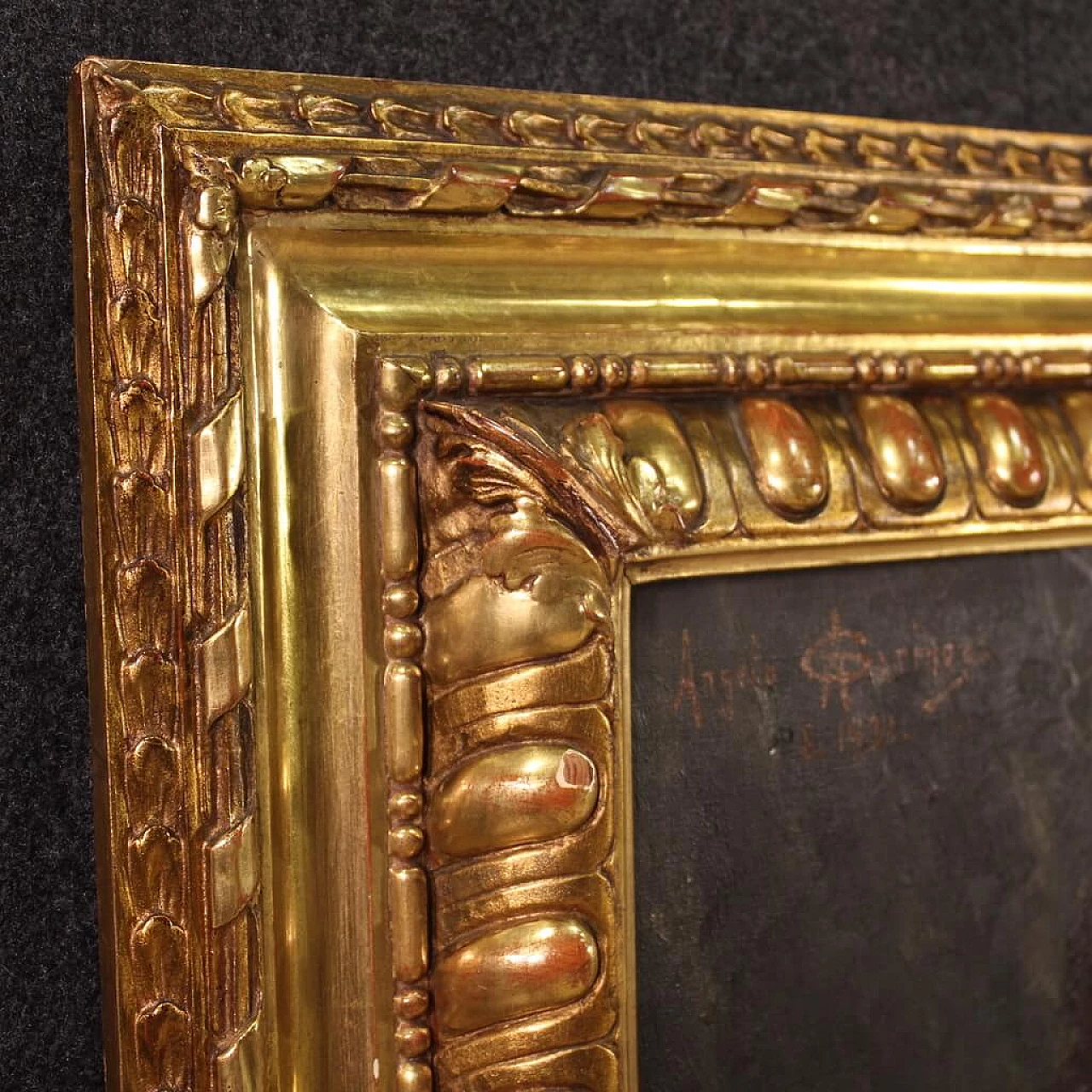 Angelo Garino, Portrait of a lady signed by, oil on canvas, signer and dated  1931 10