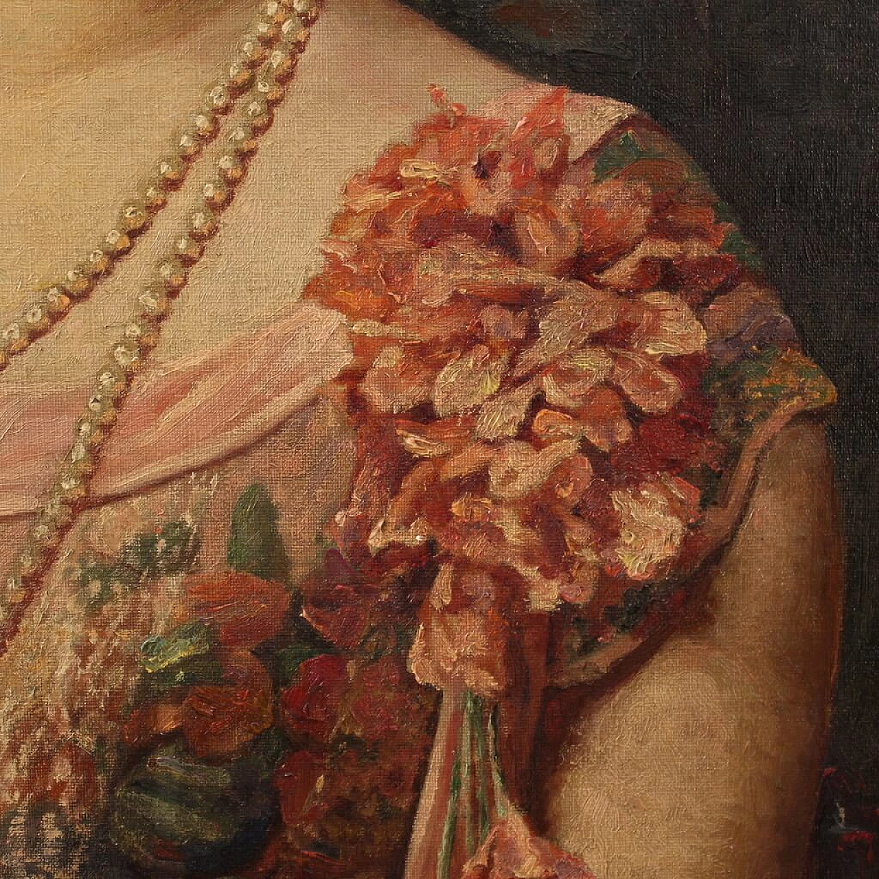 Angelo Garino, Portrait of a lady signed by, oil on canvas, signer and dated  1931 12