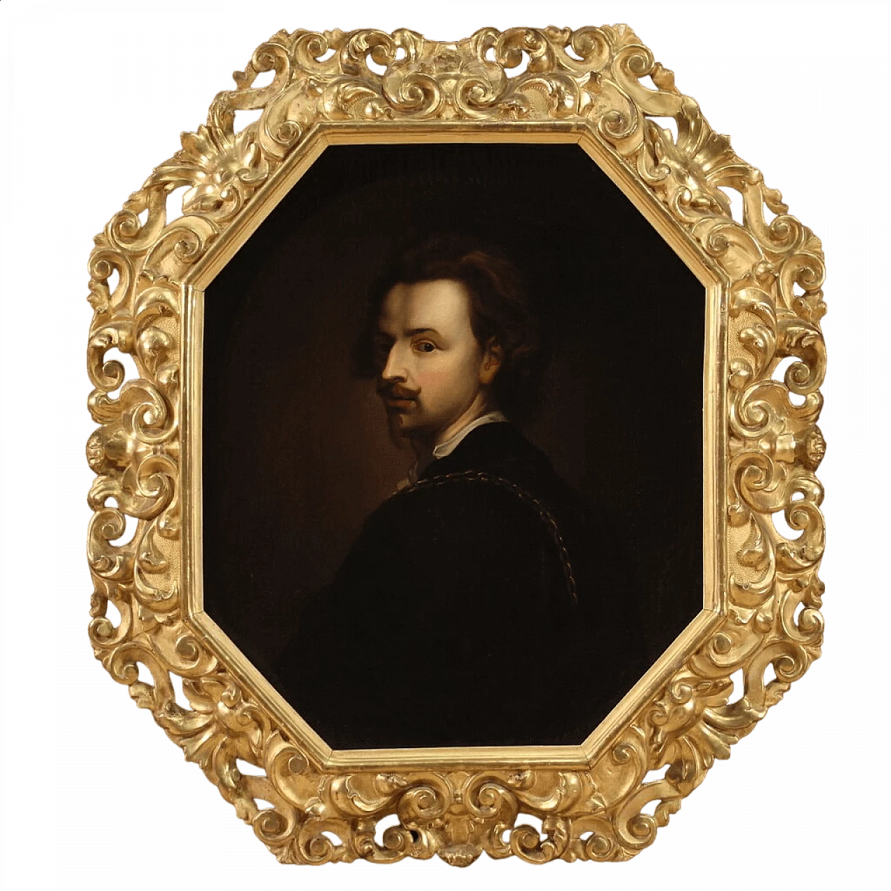 Ritratto di Van Dyck, dipinto a olio su tela, prima metà dell'800 12