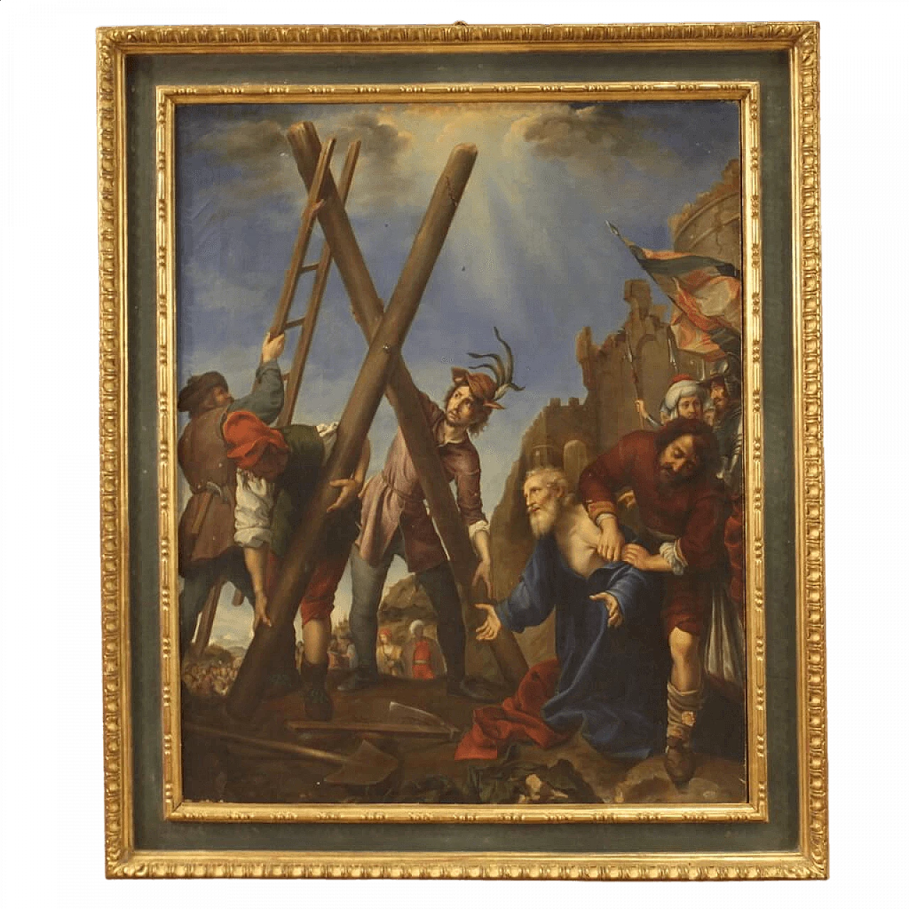 Martyrdom of Saint Andrew, reproduction of Carlo Dolci, oil painting on canvas, mid-19th century 16